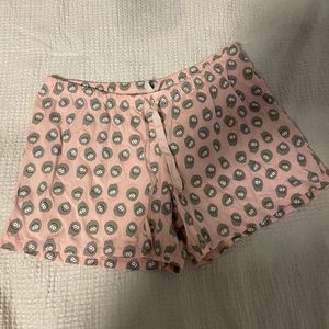Afrodita Womens Funny Print Lounge Shorts Pajama Shorts Size L Pink Gray